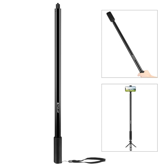 PULUZ 3m Metal Selfie Stick Monopod  for Insta360 One RS / X2 / X3 / X4 (Black) - Self Monopod Grip by PULUZ | Online Shopping UK | buy2fix