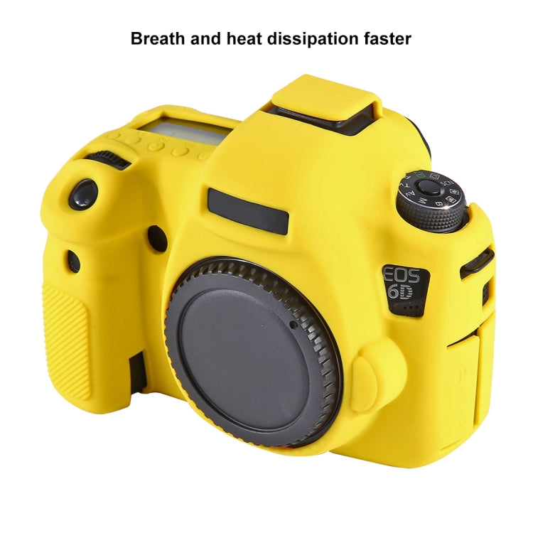 PULUZ Soft Silicone Protective Case for Canon EOS 6D(Yellow) - Camera Accessories by PULUZ | Online Shopping UK | buy2fix