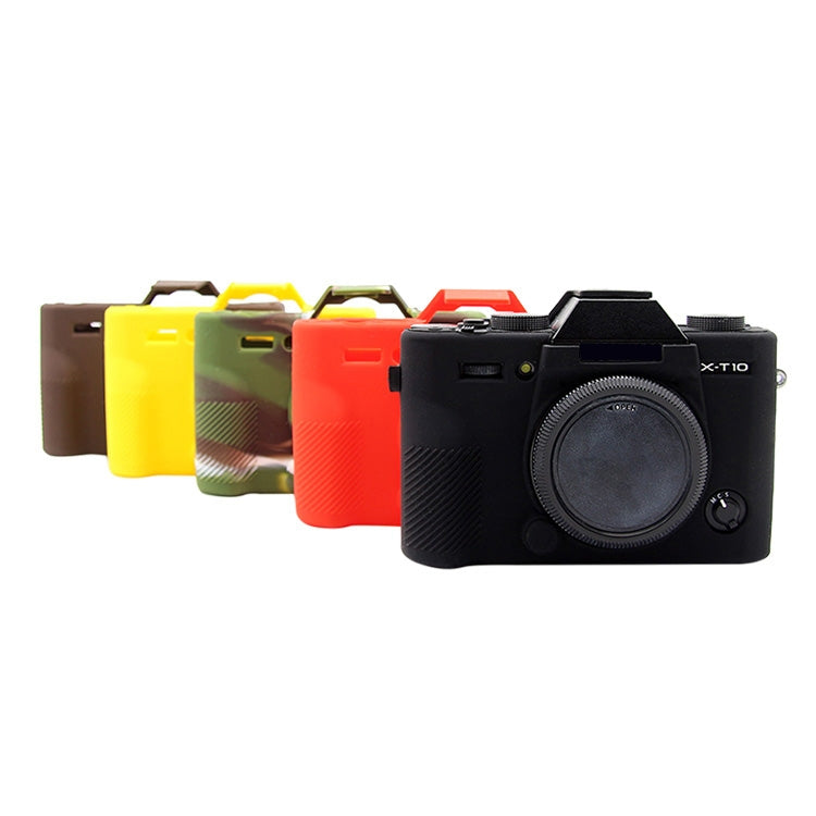 PULUZ Soft Silicone Protective Case for FUJIFILM XT10(Red) - Camera Accessories by PULUZ | Online Shopping UK | buy2fix