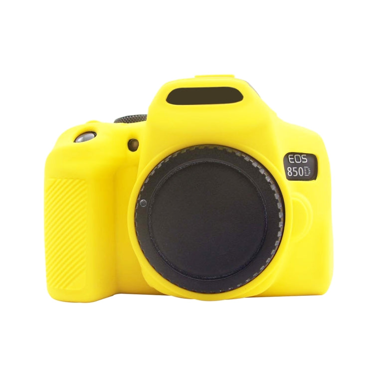 PULUZ Soft Silicone Protective Case for Canon EOS 850D(Yellow) - Camera Accessories by PULUZ | Online Shopping UK | buy2fix