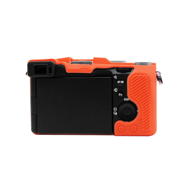 PULUZ Soft Silicone Protective Case for Sony A7C / ILCE-7C(Orange) - Camera Accessories by PULUZ | Online Shopping UK | buy2fix