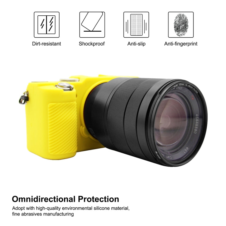 PULUZ Soft Silicone Protective Case for Sony A7C / ILCE-7C(Yellow) - Protective Case by PULUZ | Online Shopping UK | buy2fix