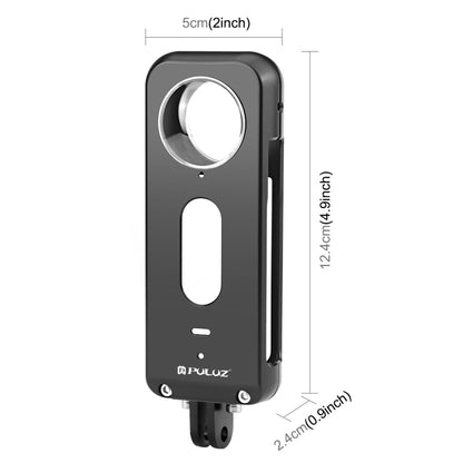 For Insta360 X3 PULUZ Metal Protective Cage Rig Housing Frame with Lens Protector(Black) - Mount & Holder by PULUZ | Online Shopping UK | buy2fix