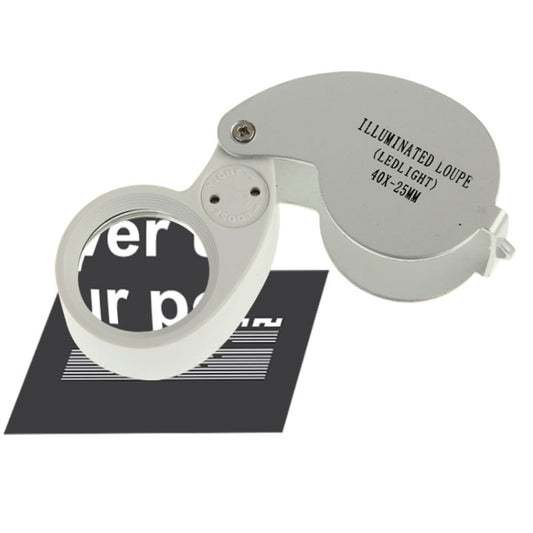 40X-25MM LED Illuminated Loupe / Jewelry Magnifier - Consumer Electronics by buy2fix | Online Shopping UK | buy2fix