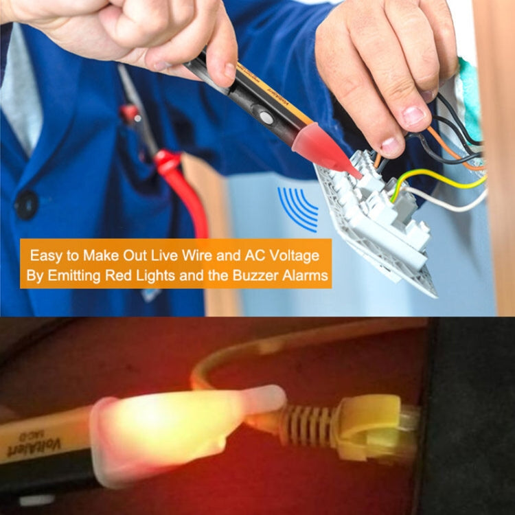 Pen Non-contact AC Voltage Alert Detector 90V-1000V (Yellow) - Home & Garden by buy2fix | Online Shopping UK | buy2fix