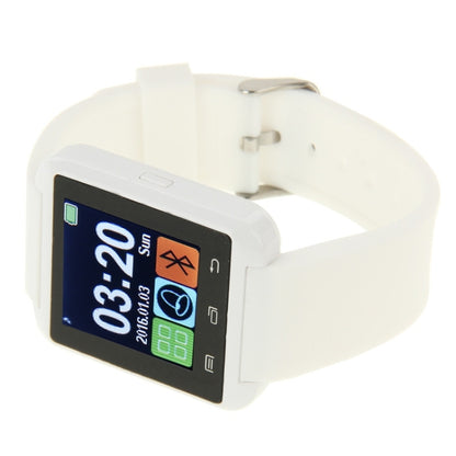 U80 Bluetooth Health Smart Watch 1.5 inch LCD Screen for Android Mobile Phone, Support Phone Call / Music / Pedometer / Sleep Monitor / Anti-lost(White) - Smart Wear by buy2fix | Online Shopping UK | buy2fix