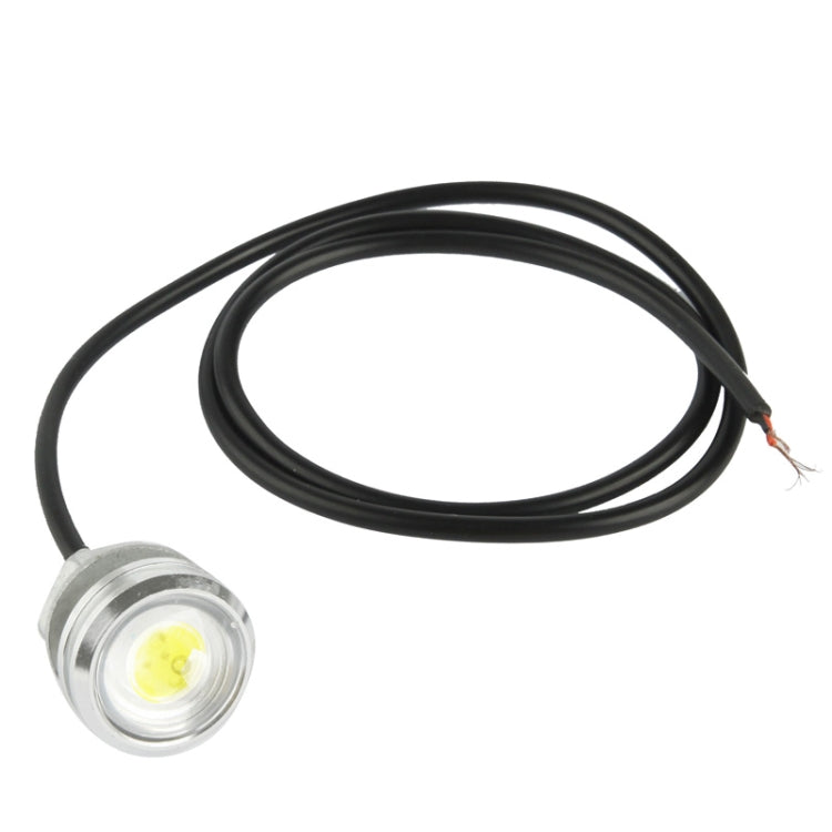 3W Waterproof Eagle Eye Light Warm White LED Light for Vehicles, Cable Length: 60cm(Silver) - In Car by buy2fix | Online Shopping UK | buy2fix