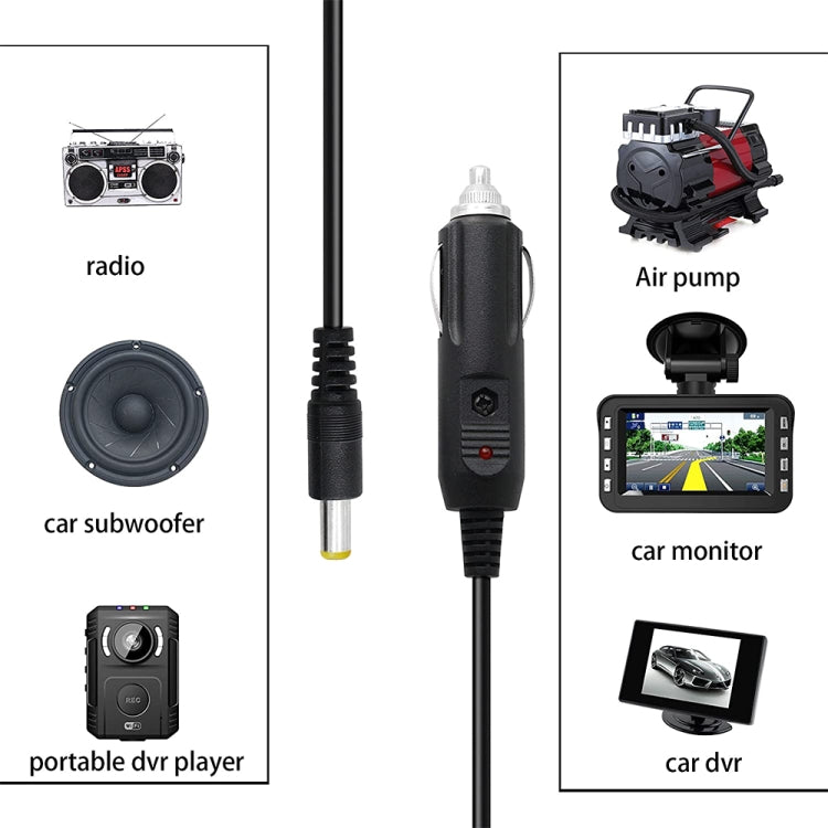 2A Car 4.0 x 1.7mm Power Supply Adapter Plug Coiled Cable Car Charger, Length: 40-140cm - Universal Power Adapter by buy2fix | Online Shopping UK | buy2fix