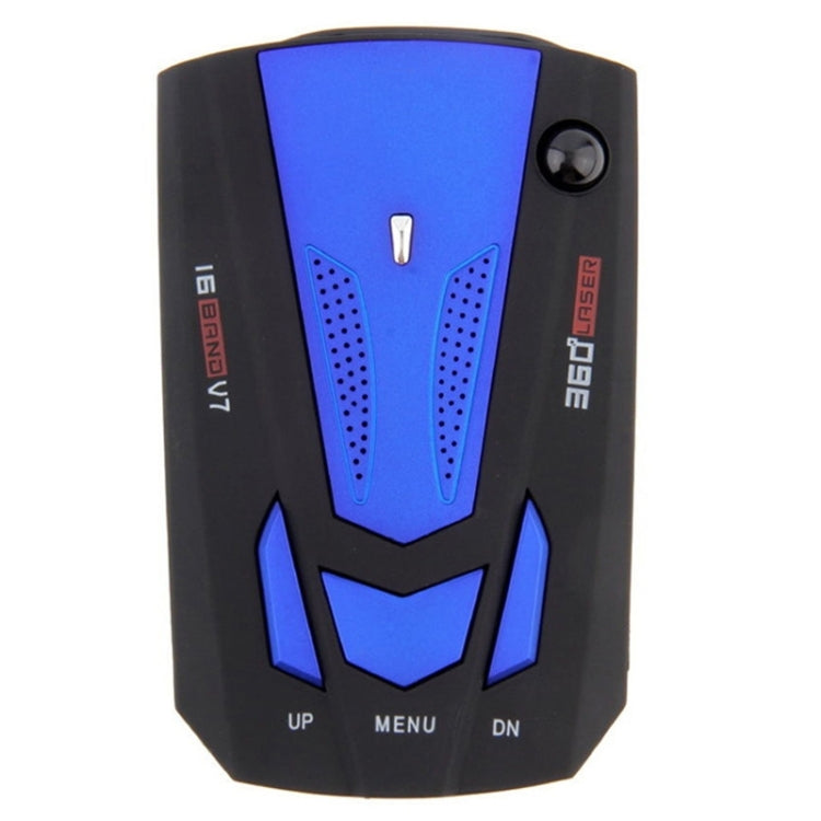 V7 Car Anti-Police Radar Detector 360 Protection Defense Laser Detection, Built-in Russian & English Voice Broadcast(Dark Blue) - Radar Detectors by buy2fix | Online Shopping UK | buy2fix