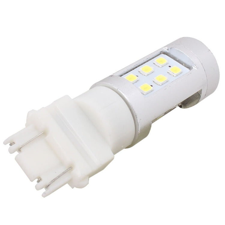 2 PCS T25 4.2W 630LM White Light Dual Wires 21 LED 2835 SMD Car Brake Light Daytime Running Light Bulb,  DC 12V - In Car by buy2fix | Online Shopping UK | buy2fix