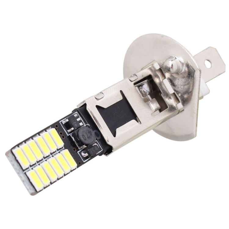 2 PCS H1 4.8W 720LM 6500K White Light 24 LED SMD 4014 Error-Free Canbus Car Clearance Lights Lamp, DC 12V - In Car by buy2fix | Online Shopping UK | buy2fix