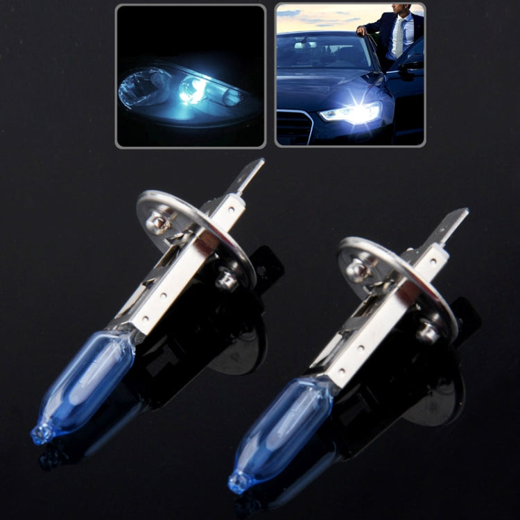 HOD H1 Halogen Bulb, Super White Car Headlight Bulb, 12 V / 100W, 6000K 2400 LM (Pair) - In Car by buy2fix | Online Shopping UK | buy2fix