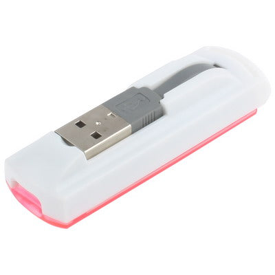 USB 2.0 Multi Card Reader, Support SD/MMC, MS, TF, M2 Card(Pink) -  by buy2fix | Online Shopping UK | buy2fix