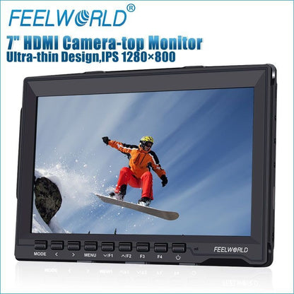 FEELWORLD FW-759 7 inch Slim Design 1280 x 800 Camera Field Monitor HDMI 1080P - On-camera Monitors by FEELWORLD | Online Shopping UK | buy2fix