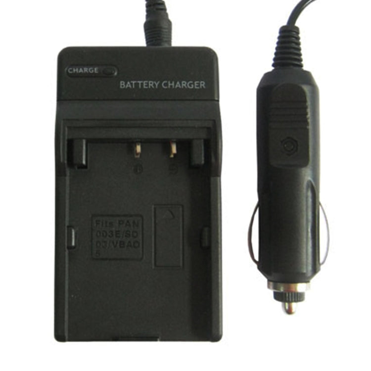 Digital Camera Battery Charger for Panasonic 003E/ S003/ VBA0(Black) - Battery Car Charger by buy2fix | Online Shopping UK | buy2fix