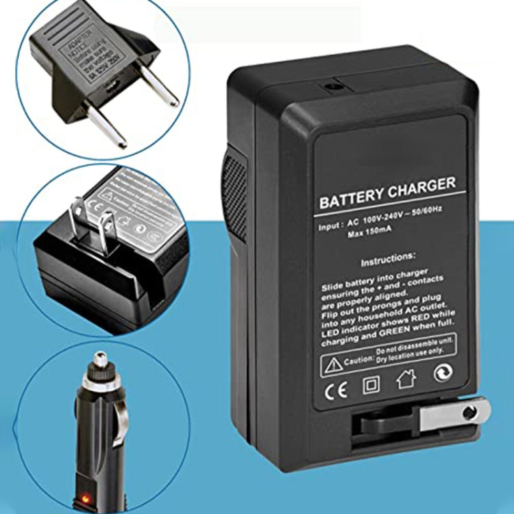 Digital Camera Battery Charger for Panasonic 003E/ S003/ VBA0(Black) - Battery Car Charger by buy2fix | Online Shopping UK | buy2fix