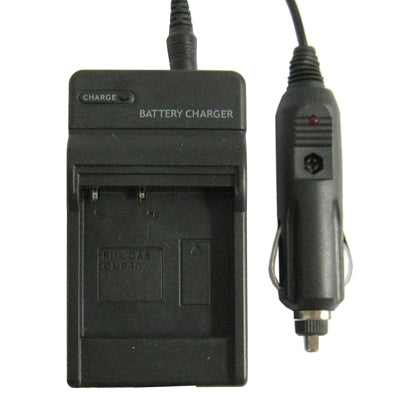 Digital Camera Battery Charger for CASIO CNP40(Black) - Battery Car Charger by buy2fix | Online Shopping UK | buy2fix