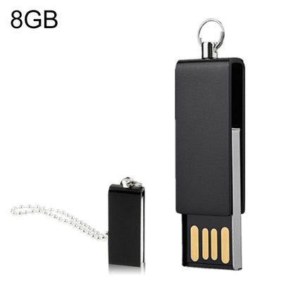 Mini Rotatable USB Flash Disk (8GB), Black -  by buy2fix | Online Shopping UK | buy2fix