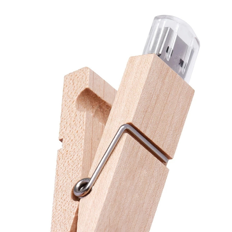 2 GB Wood Clip Style USB Flash Disk - USB Flash Drives by buy2fix | Online Shopping UK | buy2fix