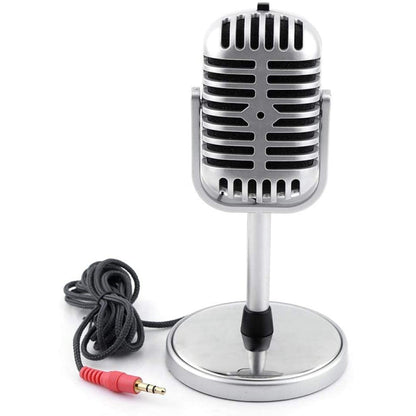 Plastic Classic Style 3.5mm Standing Microphone - Consumer Electronics by buy2fix | Online Shopping UK | buy2fix