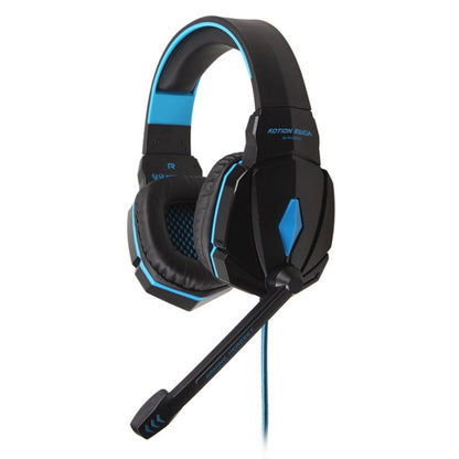 EACH G4000 Stereo Gaming Headset with Mic Volume Control & LED Light for Computer, Cable Length: 2.2m(Blue) - Multimedia Headset by KOTION EACH | Online Shopping UK | buy2fix