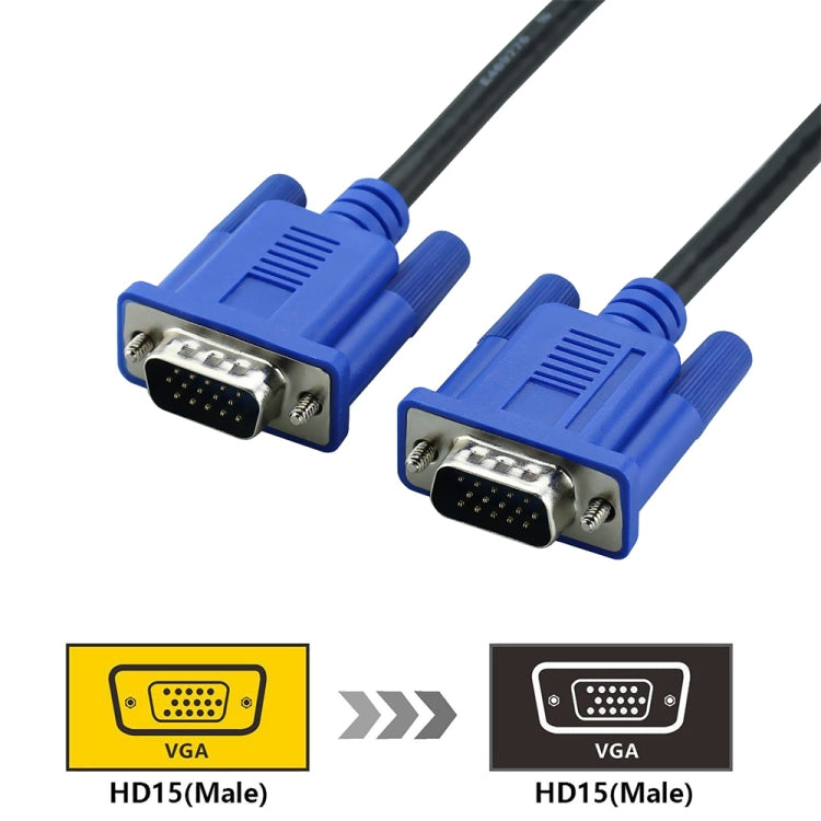 1.5m High Quality VGA 15 Pin Male to VGA 15 Pin Male Cable for LCD Monitor / Projector - Cable by buy2fix | Online Shopping UK | buy2fix