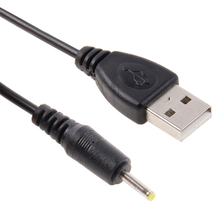 USB to 2.5mm DC Charging Cable, Length: 65cm(Black) - Mobile Accessories by buy2fix | Online Shopping UK | buy2fix