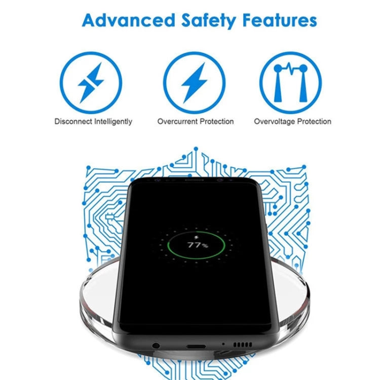 FANTASY Wireless Charger For iPhone 8 / 8 Plus / X &  All QI Standard Compatible Devices Galaxy S5 / S4 / Note 4 / 3, etc(Black) - Apple Accessories by buy2fix | Online Shopping UK | buy2fix