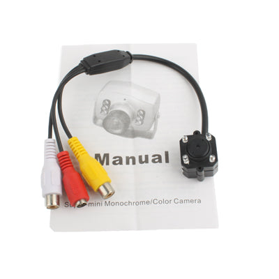 1/4 CMOS 4 LED Color 380TVL Mini Camera, Mini Pin Hole Lens Camera - Security by buy2fix | Online Shopping UK | buy2fix