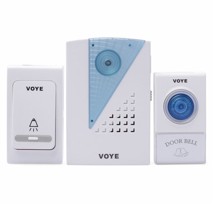 VOYE V001AB Wireless Doorbell with 2 Remote Control(White) - Security by VOYE | Online Shopping UK | buy2fix