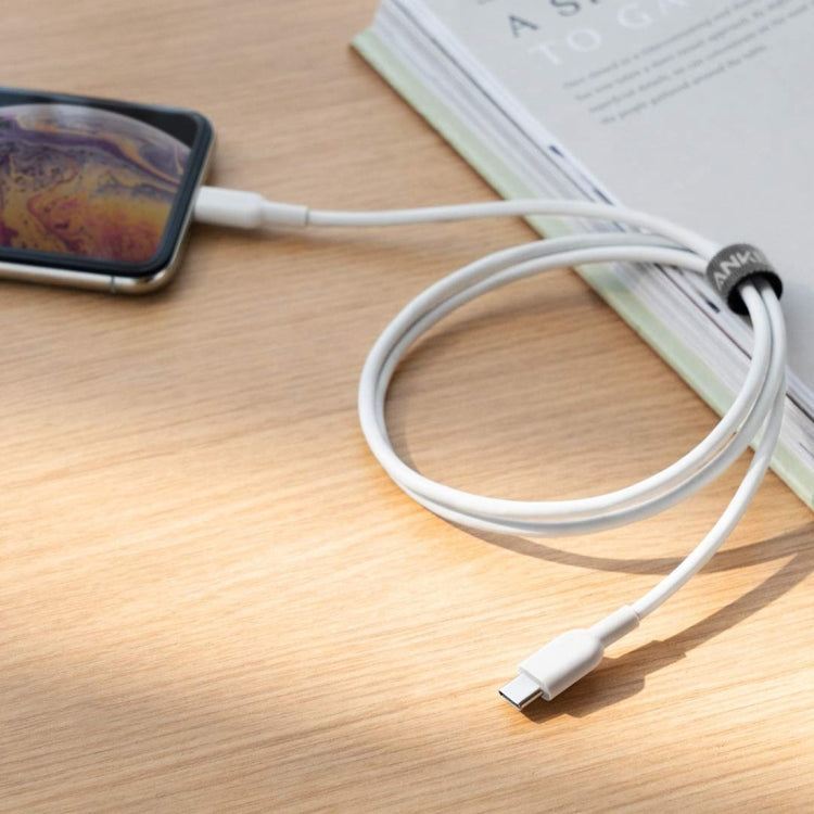 ANKER PowerLine II USB-C / Type-C to 8 Pin MFI Certificated Data Cable, Length: 0.9m(White) - Apple Accessories by ANKER | Online Shopping UK | buy2fix