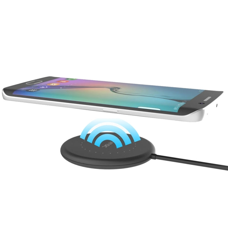 Vinsic 5V 1A Output Mini Extra-slim Qi Standard Wireless Charger Quick Charger - Wireless Charger by VINSIC | Online Shopping UK | buy2fix