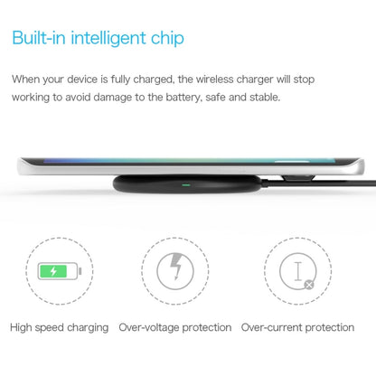 Vinsic 5V 1A Output Mini Extra-slim Qi Standard Wireless Charger Quick Charger - Wireless Charger by VINSIC | Online Shopping UK | buy2fix