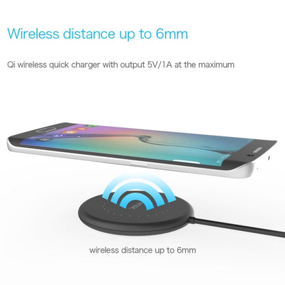 Vinsic 5V 1A Output Mini Extra-slim Qi Standard Wireless Charger Quick Charger - Wireless Charger by VINSIC | Online Shopping UK | buy2fix