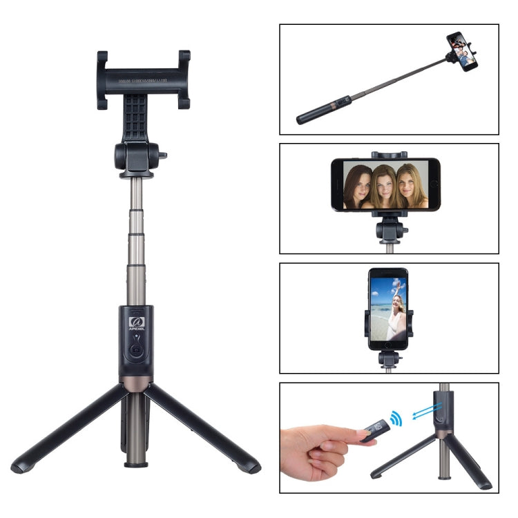 APEXEL APL-D3 Universal Live Broadcast Multifunctional Aluminum Alloy Bluetooth Selfie Stick with Tripod - Consumer Electronics by APEXEL | Online Shopping UK | buy2fix