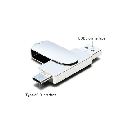 Kinzdi 256GB USB 3.0 + Type-C 3.0 Interface Metal Twister Flash Disk V11 (Rose Gold) - USB Flash Drives by Kinzdi | Online Shopping UK | buy2fix