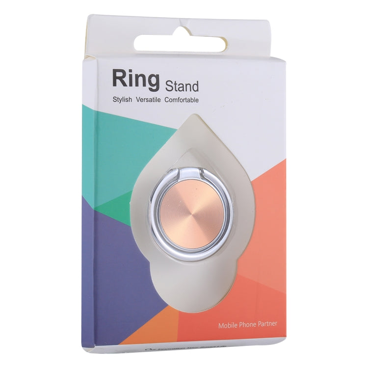 Universal CD Pattern Metal Mobile Phone Ring Holder(Rose Gold) - Ring Holder by buy2fix | Online Shopping UK | buy2fix