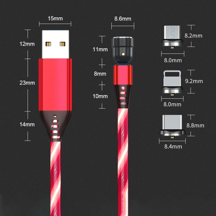 2.4A 540 Degree Bendable Streamer Magnetic Data Cable without Magnetic Head, Cable Length: 1m (Colour) - Mobile Accessories by buy2fix | Online Shopping UK | buy2fix