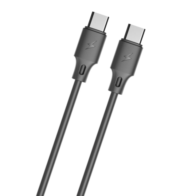 WK WDC-106 3A Type-C / USB-C to Type-C / USB-C Full Speed Charging Data Cable, Length: 1m (Black) - USB-C & Type-C Cable by WK | Online Shopping UK | buy2fix