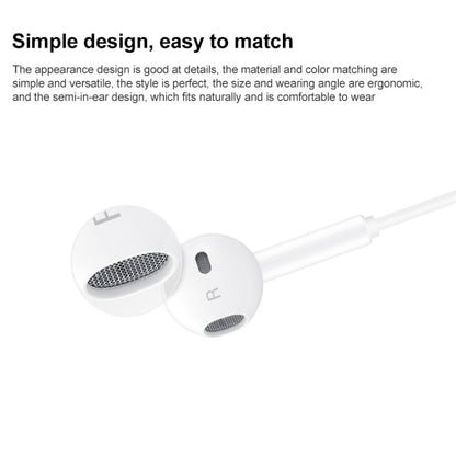 Original Huawei CM33 Type-C Headset Wire Control In-Ear Earphone with Mic, For Huawei P20 Series, Mate 10 Series(White) - Mobile Accessories by Huawei | Online Shopping UK | buy2fix