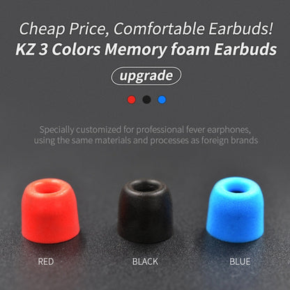 KZ 6 PCS Sound Insulation Noise Cancelling Memory Foam Earbuds Kit for All In-ear Earphone, Size: L & M & S(Red) - Apple Accessories by KZ | Online Shopping UK | buy2fix
