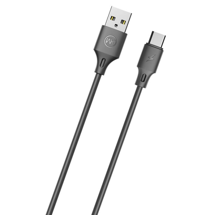 WK WDC-092 3m 2.4A Max Output Full Speed Pro Series USB to USB-C / Type-C Data Sync Charging Cable(Black) - USB-C & Type-C Cable by WK | Online Shopping UK | buy2fix