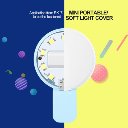 RK17 Mini and Portable Live Show Beauty Artifact 3 Levels of Brightness Warm and White Light Fill Light with 9 LED Light, For iPhone, Galaxy, Huawei, Xiaomi, LG, HTC and Other Smart Phones(White) - Consumer Electronics by buy2fix | Online Shopping UK | buy2fix