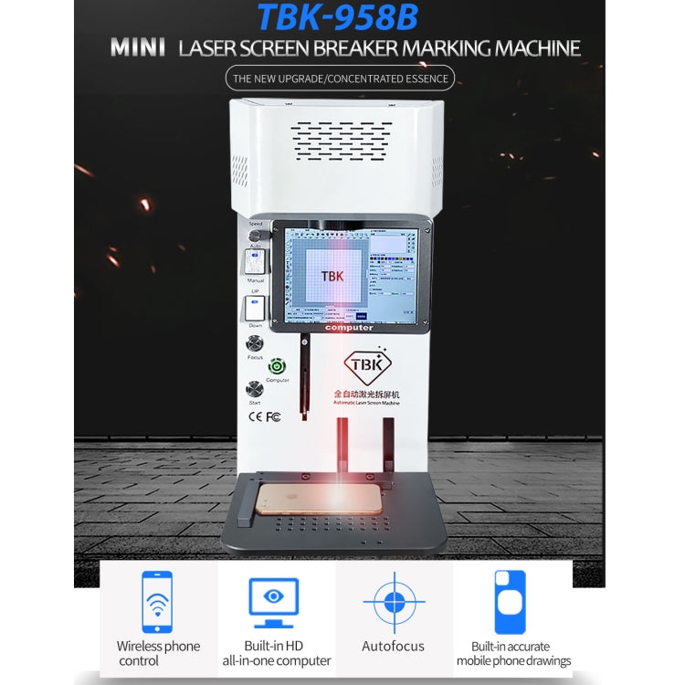 TBK958B Automatic Mini Laser Marking Screen Separater Repair Machine - Repair Platform by TBK | Online Shopping UK | buy2fix