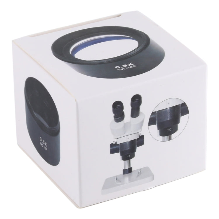 Stereo Microscopes Auxiliary Objective Lens Barlow Lens Magnifier 0.5X WD165 - Digital Microscope by buy2fix | Online Shopping UK | buy2fix