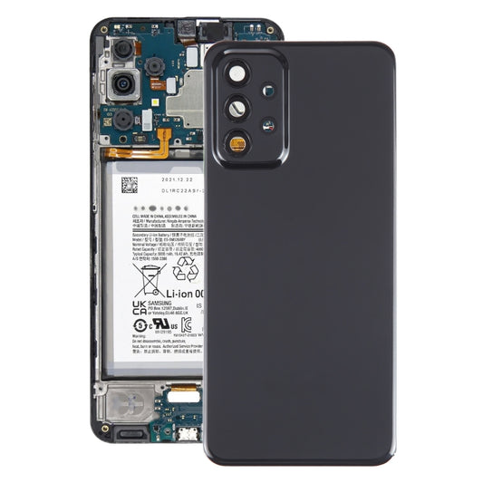 For Samsung Galaxy A23 5G SM-A236A Original Battery Back Cover with Camera Lens Cover(Black) - Back Cover by buy2fix | Online Shopping UK | buy2fix