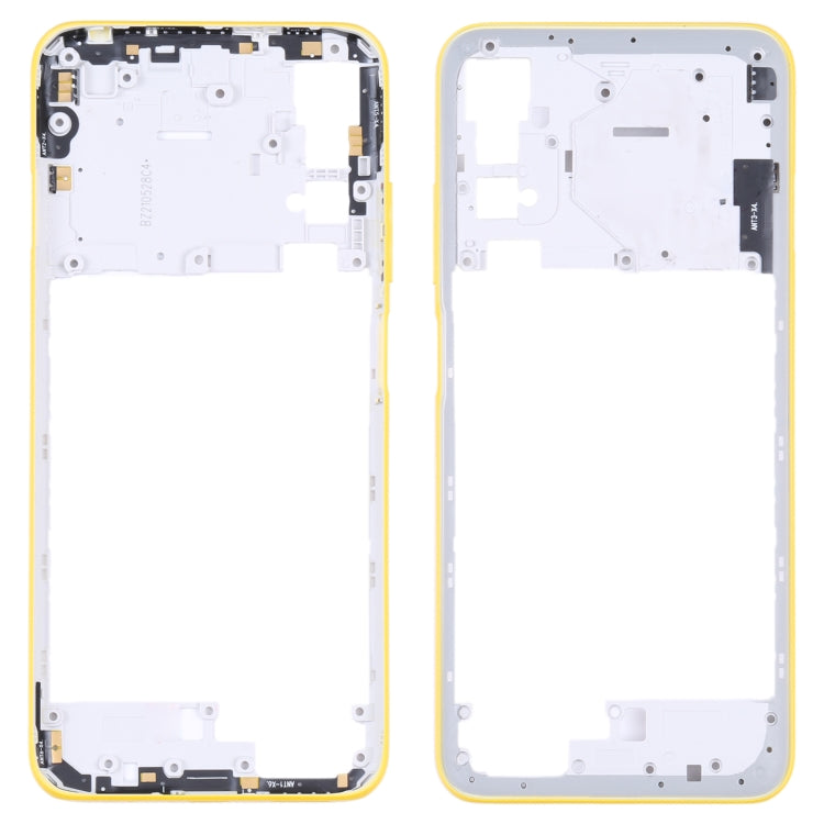 Original Middle Frame Bezel Plate for Xiaomi Poco M3 Pro 5G M2103K19PG M2103K19PI (Yellow) - Repair & Spare Parts by buy2fix | Online Shopping UK | buy2fix