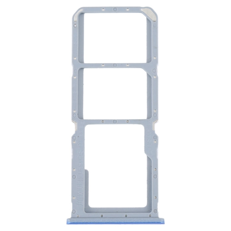 For OPPO A55 5G / A53S 5G SIM Card Tray + SIM Card Tray + Micro SD Card Tray (Blue) - Card Socket by buy2fix | Online Shopping UK | buy2fix