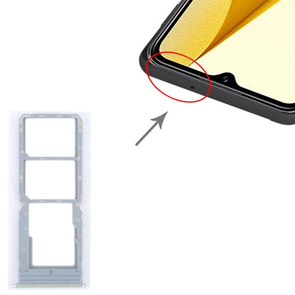 For vivo Y16 SIM Card Tray + SIM Card Tray + Micro SD Card Tray (Yellow) - Repair & Spare Parts by buy2fix | Online Shopping UK | buy2fix