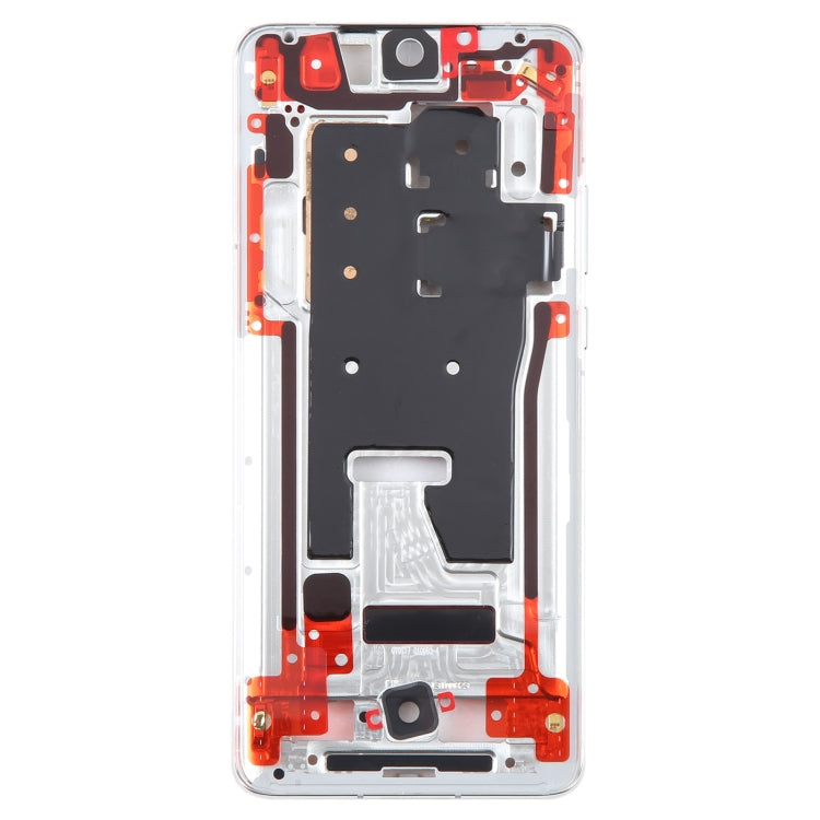 For Huawei P50 Pro Original Front Housing LCD Frame Bezel Plate (Silver) -  by buy2fix | Online Shopping UK | buy2fix